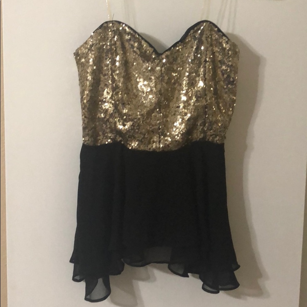 Gold sequin top